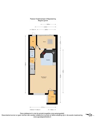 Pastoor Kwakmanlaan 5, 2375 XW Rijpwetering - Begane grond - 2D.jpg