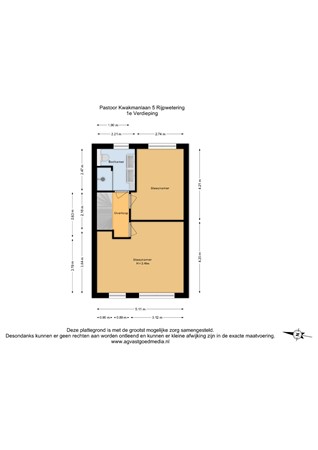 Pastoor Kwakmanlaan 5, 2375 XW Rijpwetering - 1e Verdieping - 2D.jpg