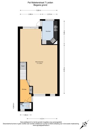 Pal Maleterstraat 7, 2332 ZG Leiden - Begane grond - 2D.jpg