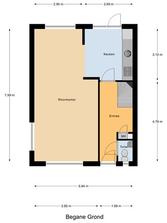 Aquamarijnstraat 11, 2332 HE Leiden - Begane_Grond.jpg