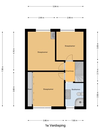 Aquamarijnstraat 11, 2332 HE Leiden - 1e_Verdieping.jpg