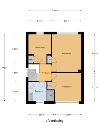 Generaal Chassélaan 16, 6711 LW Ede - 1e_Verdieping.jpg