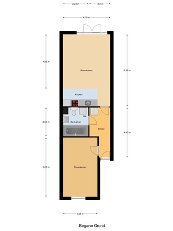 Veenderweg 20B, 6712 AB Ede - Begane_Grond.jpg