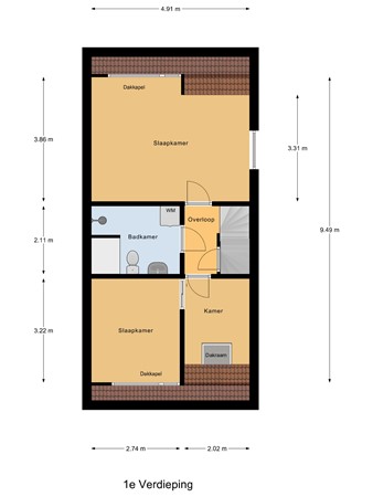 Jan Steenlaan 97, 6717 TB Ede - 1e_Verdieping.jpg