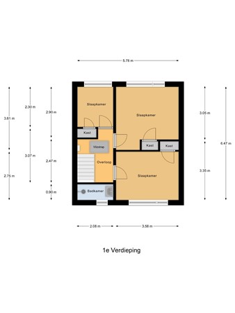 Bremlaan 41, 6713 EA Ede - 1e_Verdieping.jpg