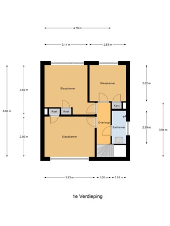 Buurtscheuterlaan 90, 6711 HX Ede - 1e_Verdieping.jpg
