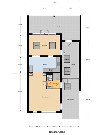 Floorplan - Kroonkruid 79, 5803 JG Venray