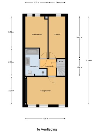 Floorplan - Polkastraat 13, 5802 JR Venray
