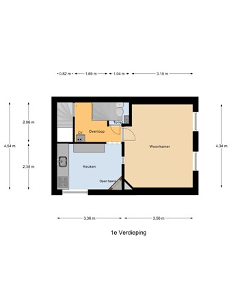 Floorplan - Sint Jacobstraat 1C, 8261 GX Kampen