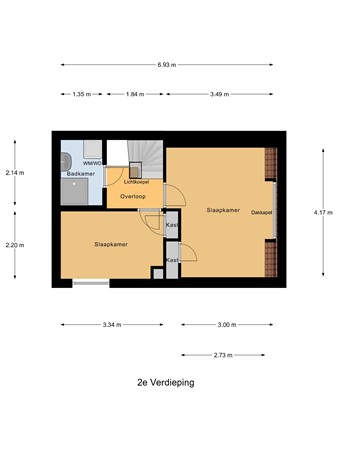 Floorplan - Sint Jacobstraat 1C, 8261 GX Kampen