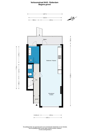 Verboomstraat 94B, 3082 JR Rotterdam - Verboomstraat 94-B - Rotterdam - Begane_grond - 2D.jpg