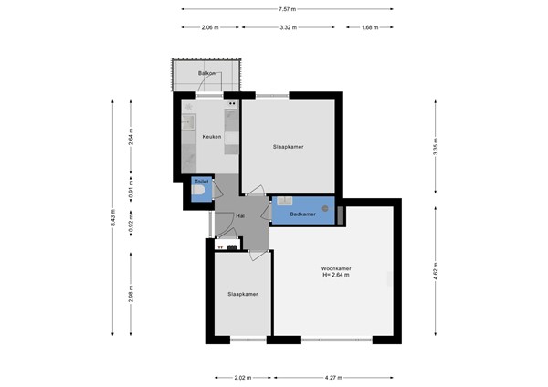Binnenrotte 75B, 3011 HB Rotterdam - Binnenrotte 75-b PLATT2D.jpg