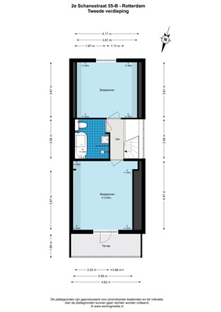 2e Schansstraat 55B, 3025 XK Rotterdam - 2e Schansstraat 55-B - Rotterdam - 2e_verdieping - 2D.jpg