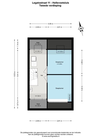 Legatostraat 11, 3223 PM Hellevoetsluis - Legatostraat 11 - Hellevoetsluis - 2e verdieping