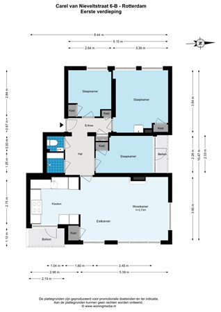 Carel van Nieveltstraat 6B, 3031 RC Rotterdam - Carel van Nieveltstraat 6-B - Rotterdam - 1e_verdieping - 2D.jpg