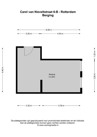 Carel van Nieveltstraat 6B, 3031 RC Rotterdam - Carel van Nieveltstraat 6-B - Rotterdam - Berging - 2D.jpg