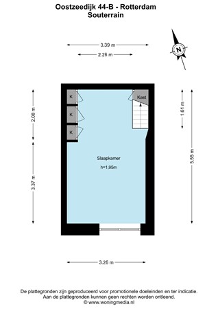 Oostzeedijk 44B, 3063 BD Rotterdam - Oostzeedijk 44-B - Rotterdam - Souterrain - 2D.jpg