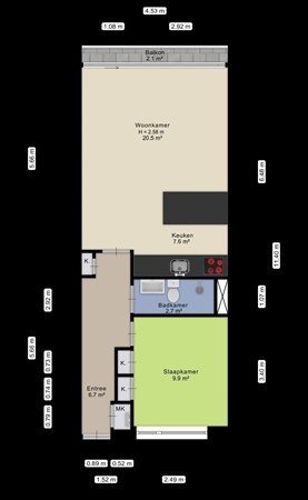 Espoortstraat 157, 7511 CJ Enschede - Plattegrond.jpg