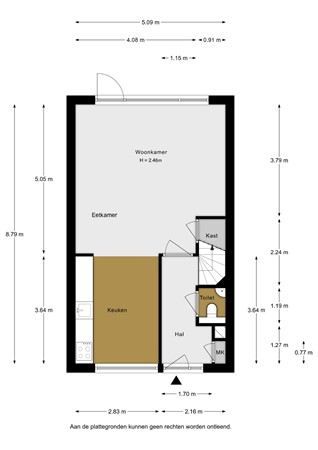 Rietvelddreef 9, 2992 HJ Barendrecht - Rietvelddreef 9 - Begane grond - 2D.jpg