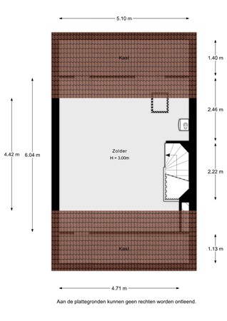 Rietvelddreef 9, 2992 HJ Barendrecht - Rietvelddreef 9 - 2e verdieping - 2D.jpg