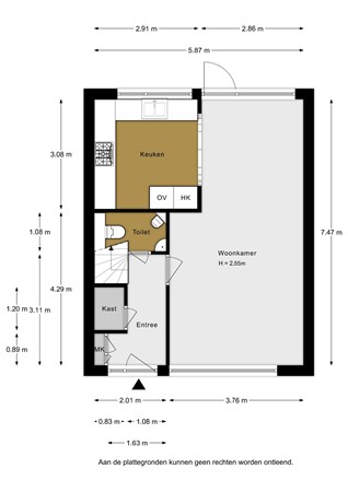 Populierenstraat 23, 3203 XK Spijkenisse - Populierenstraat 23 - Begane grond - 2D.jpg
