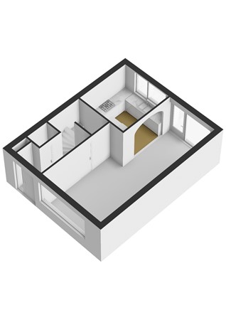 Populierenstraat 23, 3203 XK Spijkenisse - Populierenstraat 23 - Begane grond - 3D.jpg
