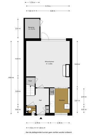 Vingerhoedskruid 6, 3191 JN Hoogvliet Rotterdam - Vingerhoedskruid 6 - Begane grond - 2D.jpg