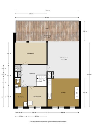 Vaargeul 178, 3224 CW Hellevoetsluis - Vaargeul 178 - 4e verdieping - 2D.jpg