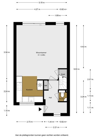 Oude Watering 364, 3077 RE Rotterdam - Oude Watering 364 - Begane grond - 2D.jpg