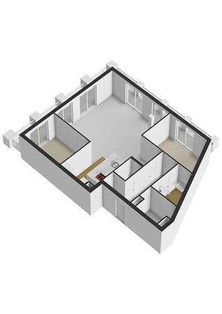 Uitstraat 191, 3201 EN Spijkenisse - Uitstraat 191-Appartement - 3D.jpg