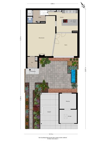 Plattegrond - Huygensstraat 145, 5283 JL Boxtel 