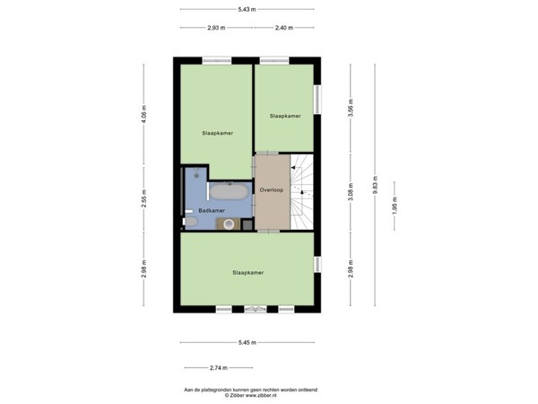Plattegrond - Ooievaar 9, 5296 MC Esch 