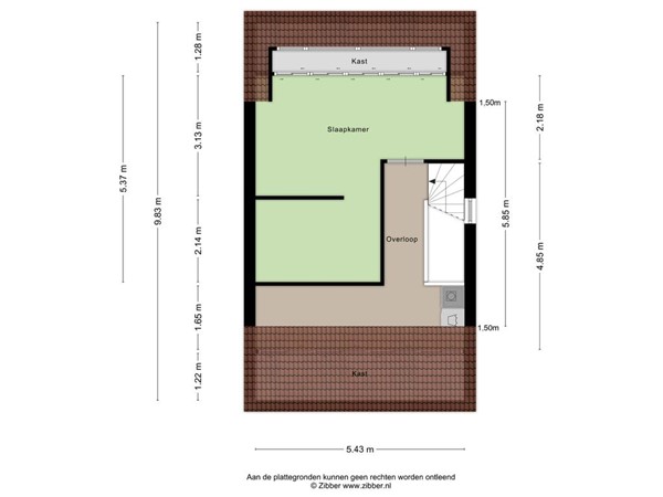 Plattegrond - Ooievaar 9, 5296 MC Esch 