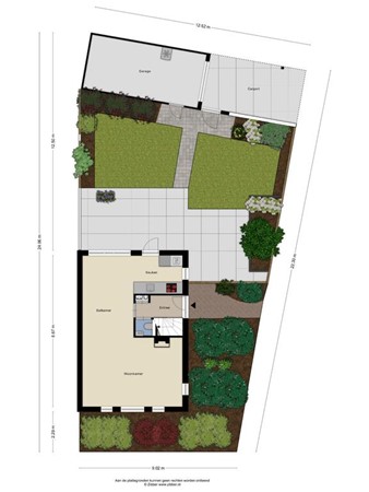 Plattegrond - Krollerbocht 27, 5298 WB Liempde 