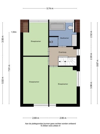 Plattegrond - Krollerbocht 27, 5298 WB Liempde 