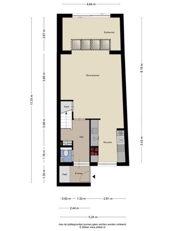 Plattegrond - Zonnegloren 15, 5283 GM Boxtel 