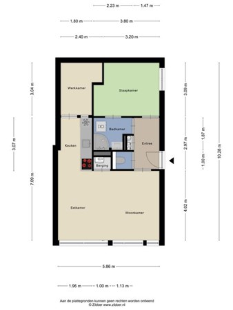 Plattegrond - Baroniestraat 107, 5281 JC Boxtel 