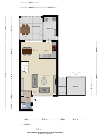 Plattegrond - De Linnenbleker 14, 5283 XS Boxtel 