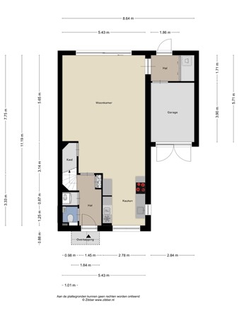 Plattegrond - Steenmarter 12, 5283 NW Boxtel 