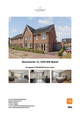 Brochure - Steenmarter 12 - Steenmarter 12, 5283 NW Boxtel