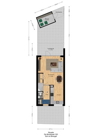 Floorplan - de Bontstraat, 5691 SX Son en Breugel