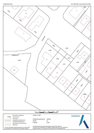 Haverstraat 63, 7025 AL Halle - Kadastrale kaart - Zelhem D 1765.jpg