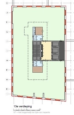 Johanna Westerdijkplein 1A, 2521 EN Den Haag - plattegrond 13e verdieping - alleen kantoorvloer.jpg