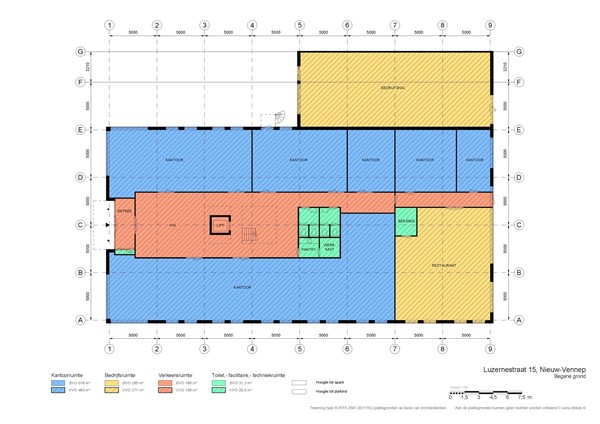 Luzernestraat 15, 2153 GM Nieuw-Vennep - Luzernestraat 15 Nieuw Vennep - tekening begane grond.jpg