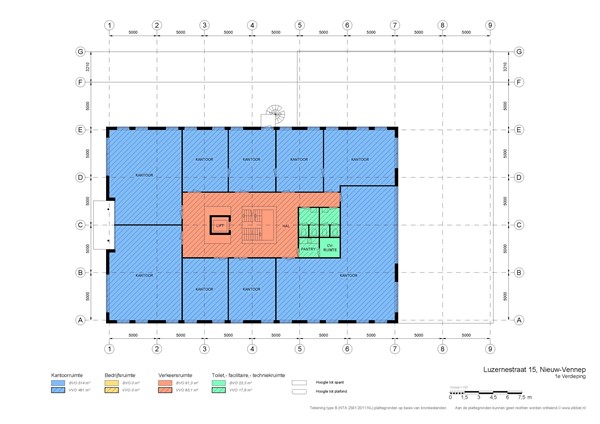 Luzernestraat 15, 2153 GM Nieuw-Vennep - Luzernestraat 15 Nieuw Vennep - tekening 1e verdieping.jpg