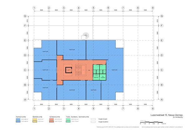 Luzernestraat 15, 2153 GM Nieuw-Vennep - Luzernestraat 15 Nieuw Vennep - tekening 2e verdieping.jpg