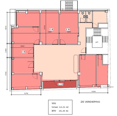 Bezuidenhoutseweg 187B, 2594 AH Den Haag - plattegrond 2e verdieping bijgewerkt.jpg