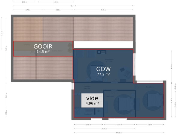 Johan de Wittlaan 19, 5631 AP Eindhoven - Eerste verdieping - markings.jpg