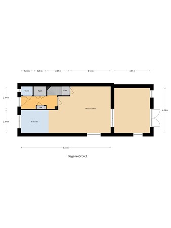 Dûbelspul 13, 9231 LE Surhuisterveen - Begane_Grond.jpg