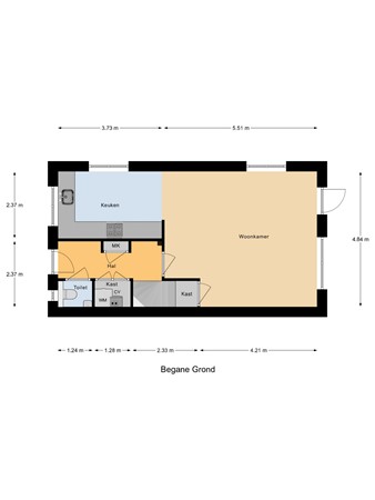 Dûbelspul 12, 9231 LE Surhuisterveen - Begane_Grond.jpg